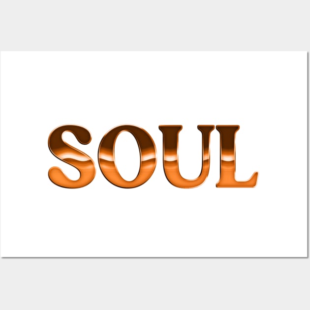 SOUL //// Retro Soul Music Fan Design Wall Art by DankFutura